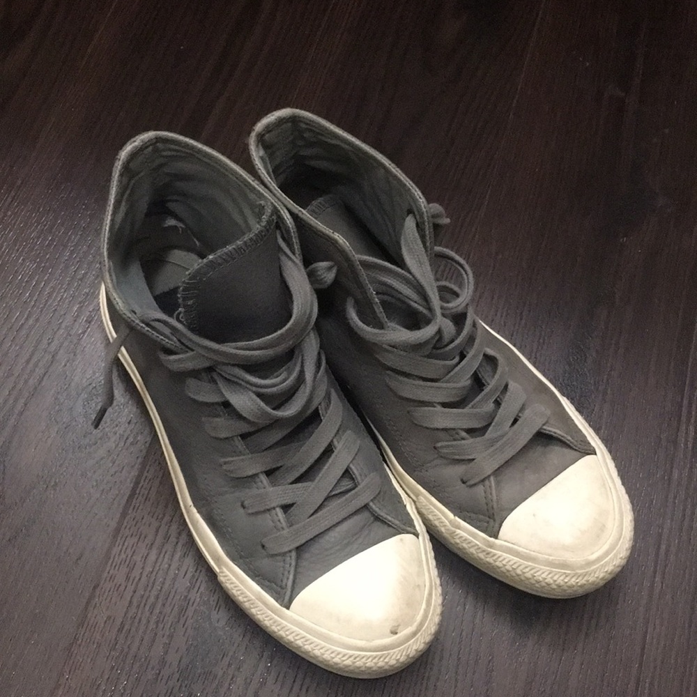 Leather converse